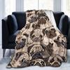 Colored Pug Fun Puppy Ultra Soft Lightweight Flannel Sofa Bed Blanket