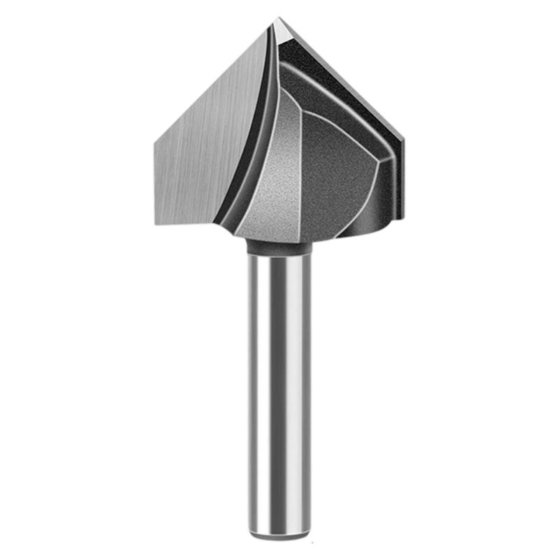 90 Degree V Trench Routers Bit Tungstens Carbides Woodworking Tool For Precise Edging And Grooving