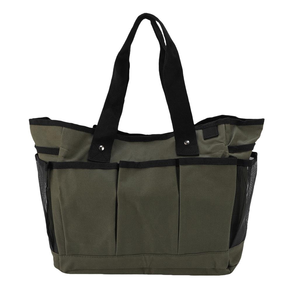 Garden Tool Bag Multi Purpose Double Layer 600D Oxford Gardening Bag for Planting Transplanting Pruning Tools