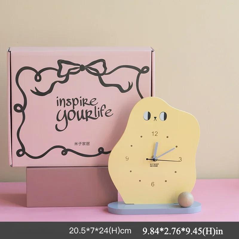

Mute Electronic Clock Simplicity Creative Cute Clock Durable Desktop Silent Alarm Nordic Stand Clock Home Decoration Desk Gadget