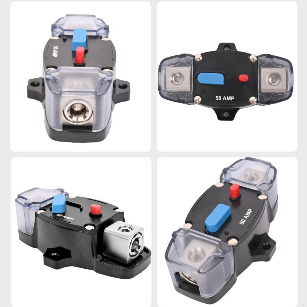 Zinc Zinc Alloy Material Audio Inline Fuse Block Holders Bakelite Wood Circuit Breaker  Automotive