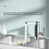 Electric Water Heater 220V Kitchen Faucet Tankless Instant Heating Water Tap Flowing Heated Mixer Digital Display