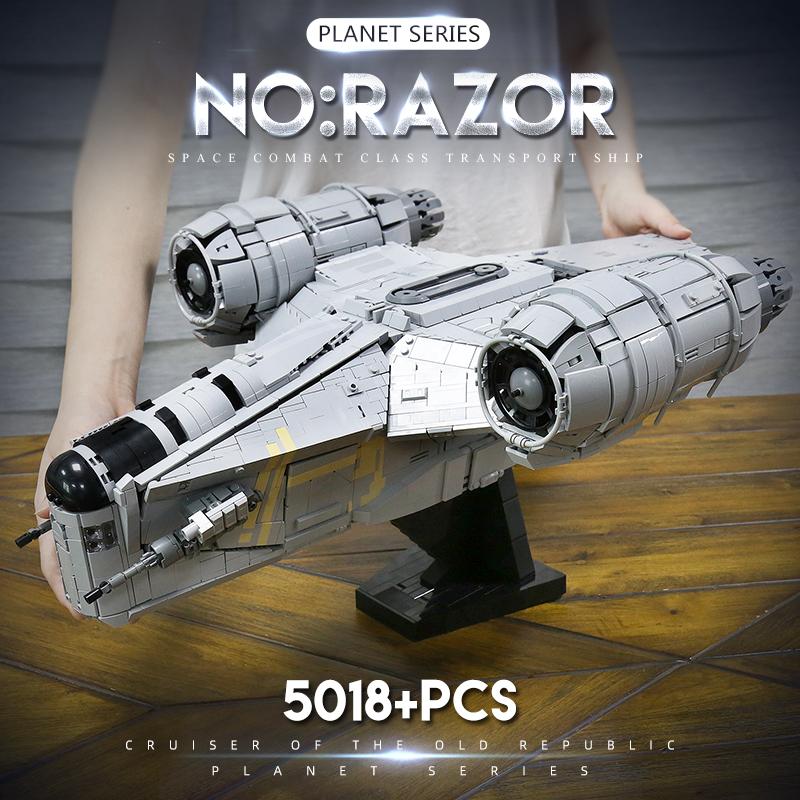 MOULD KING Stavebnice Star Destroyer Model hvězdné lodi Razor Sestava Cihly Děti Vzdělávací kutilské hračky Vánoční dárky