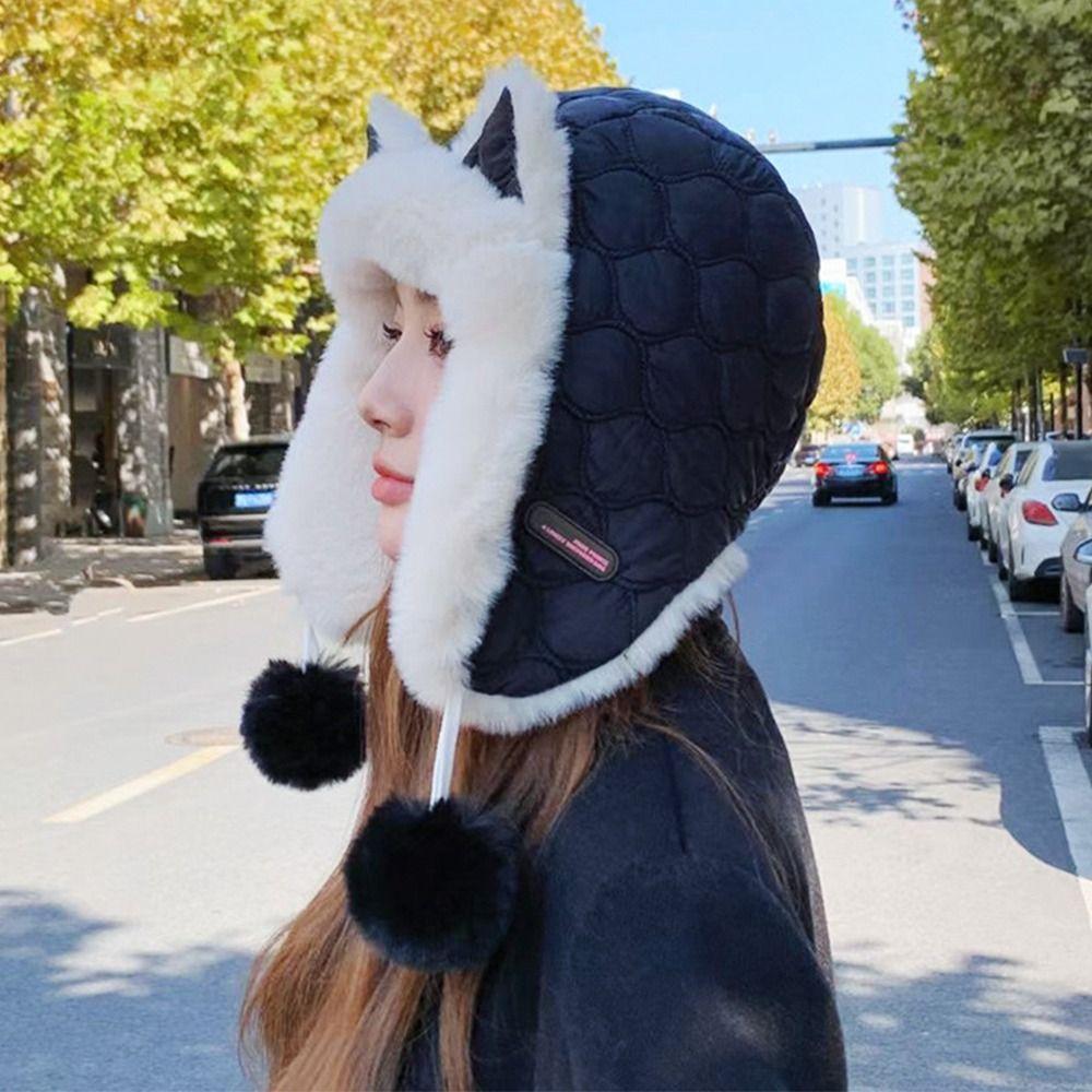 Thick Winter Cap Plush Ushanka Fur Hat Outdoors Earflap Bonnet  for Men Women
