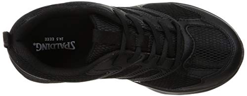 Spalding JIN 3790/3800 Running Shoes, Black, Size 26.5cm, 4E/3E, Water-Repellent, Lightweight, for Men and Women (Current Model)
