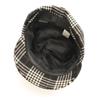 Borsalino Made In Italy Wool Houndstooth Casquette Black Series Women Used