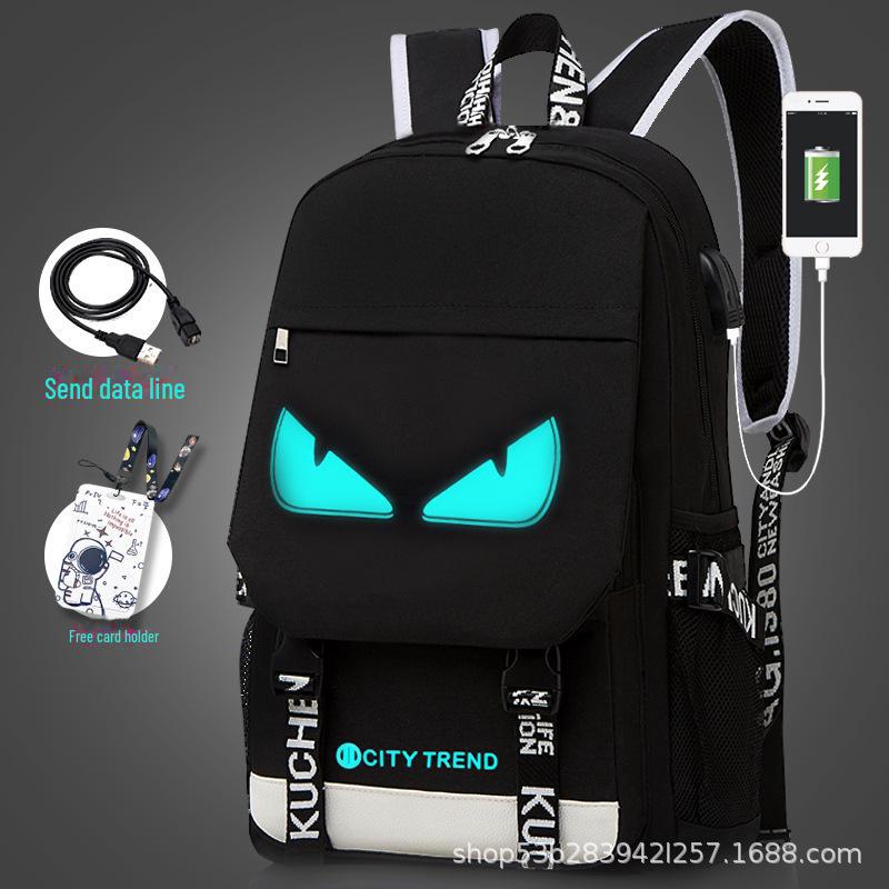 Men's Large Capacity Casual Backpack - Korean Style for High School and Junior High Students
