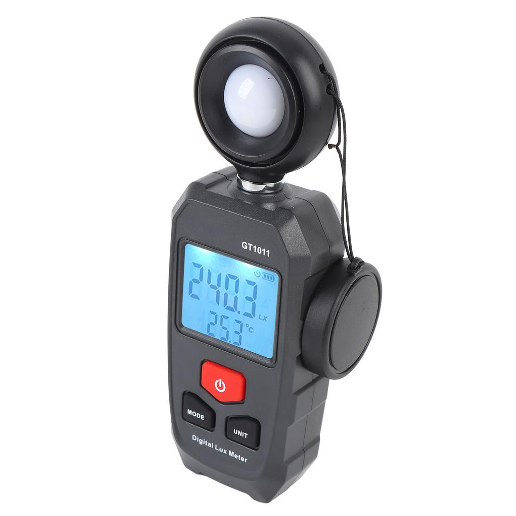 Digital Illuminometer LCD Display 200000Lx Auto Range LU FC Unit Data Storage Luxmeter Light Meter
