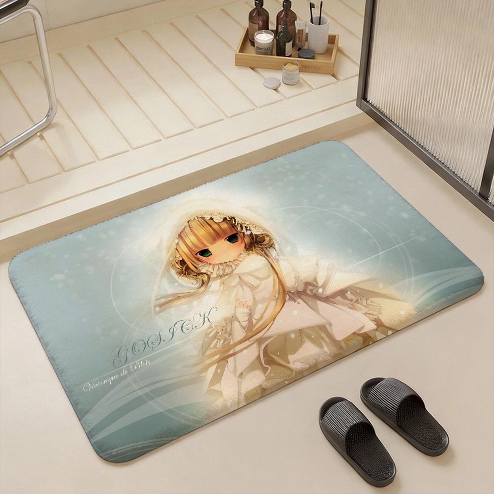 Anime G Gosick Floor Mat Eco  Flannel Doormat Non Slip Odorless Indoor Floor Rug Soft Short Plush Home Mat