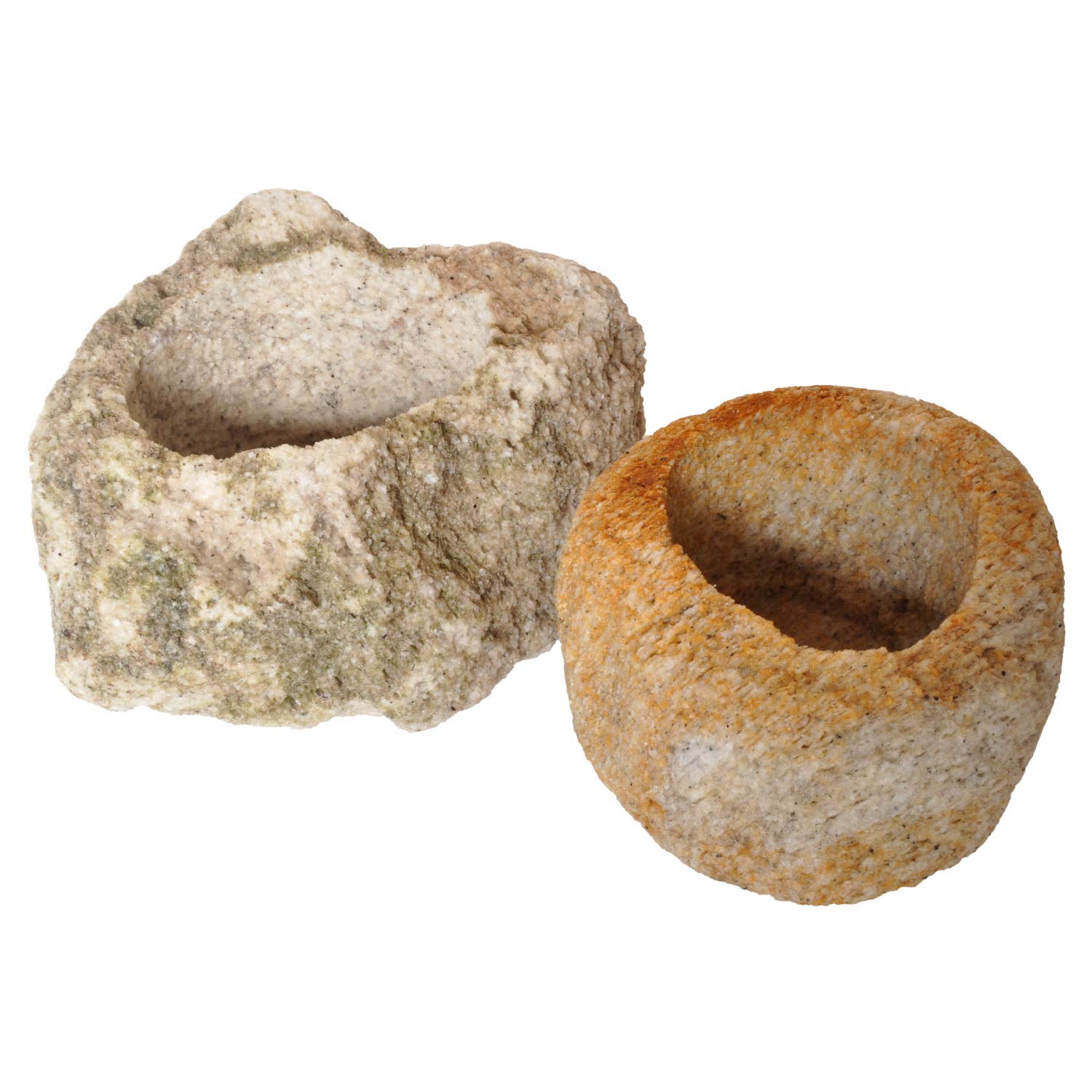 

Kobohayachine Fireproof Pumice Pots, Medium - For Growing Wildflowers, Bonsai, and Succulents, Set of 2