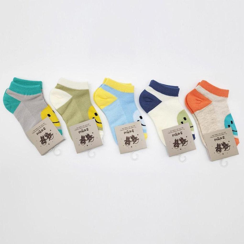 

5-Pair Kids Socks Round Shape 5 pairs pack
