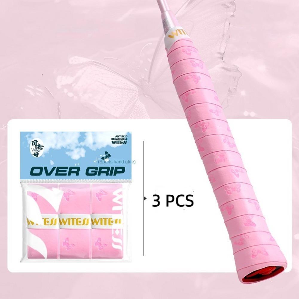 3 Pcs Sweat Absorption Tennis Overgrip Non-slip Fishing Rod Grip Tape  Racket