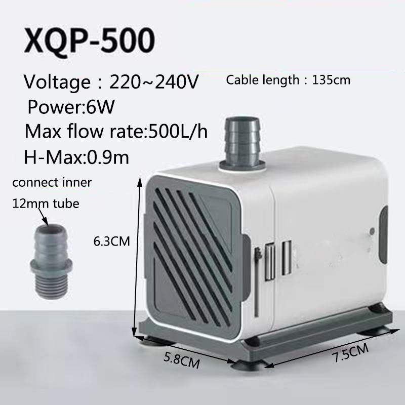 6W Fish Tank Water Pump Aquarium 220V-240V Submersible Pump For Water Cycle and Pumping of the Fish Tank Filter Pump 3In1 New CN Plug