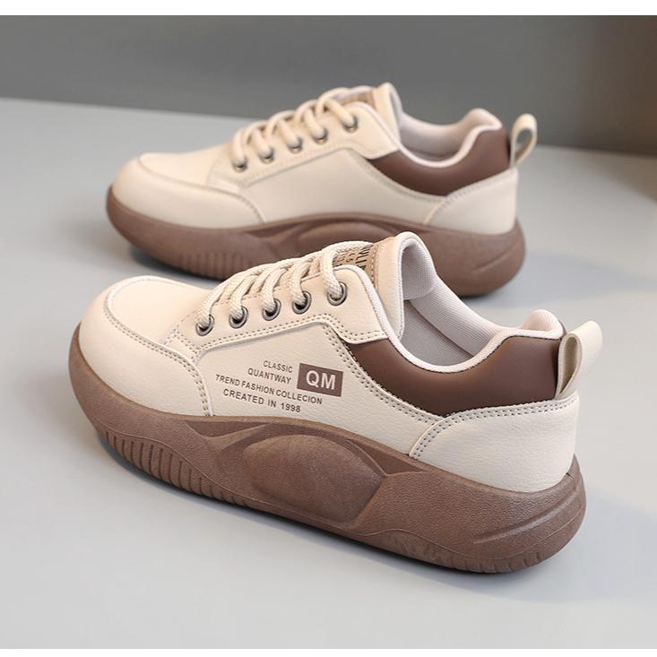 Alkalmi deszkás cipők, vastag talpú magasságnövelő cipők, koreai verzió sport női cipők, diák utcai divat