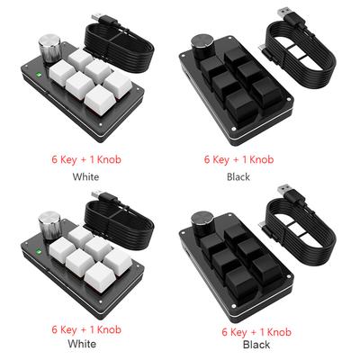 Einhändig verkabelte RGB-Tastatur, mechanische Mini-Tastatur, USB, benutzerdefinierte Tastatur, makroprogrammierbar