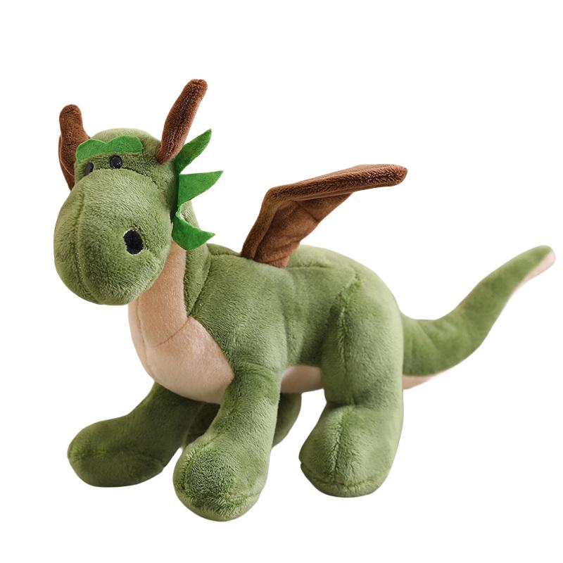 Swag Pterosaur Dinosaur Plush Toy Boy Gift Pink Fire Dragons With Wings Green Dinos Double Head Monster Evil Doll for Birthday