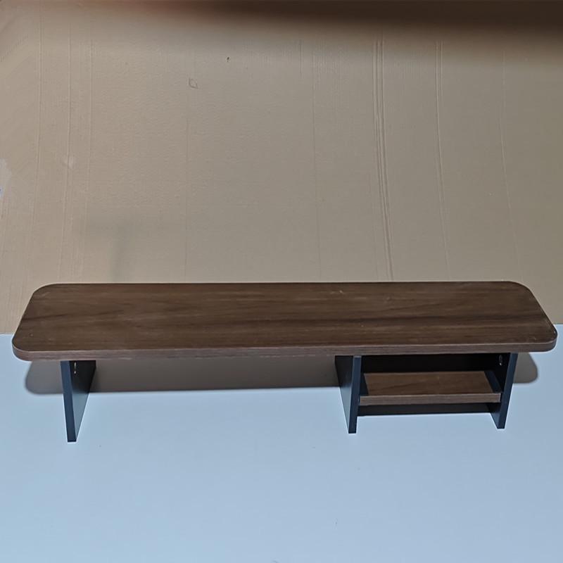 Solid Wood Desktop Monitor Stand and Storage Shelf