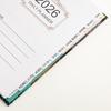2026 Cross-Border English Flower Planner: Daily Schedule, Work Efficiency, Christmas Gift