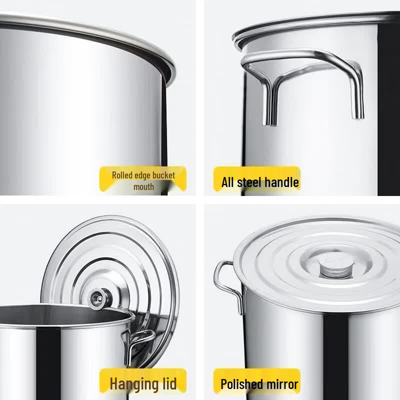 Edo Commercial Stainless Steel Stockpot with Lid