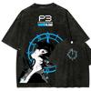 Persona 3 Reload Tričko s potiskem Osobnostní oblečení Vhodné pro všechna roční období Velká velikost Unisex Streetwear Vysoká kvalita Horký produkt Denní nošení Skvělý top
