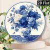 2D Flat Round Metal Sign 8 Inch White Wall Decor for Home Cafe Kitchen Restaurant Apartment Ambiance