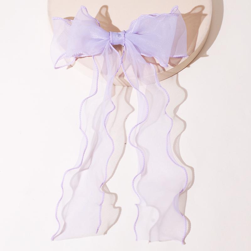 

Lystrfac Длинные ленточные заколки-банты для волос для женщин, заколка для волос на затылок, зажимы для волос, модные аксессуары для волос