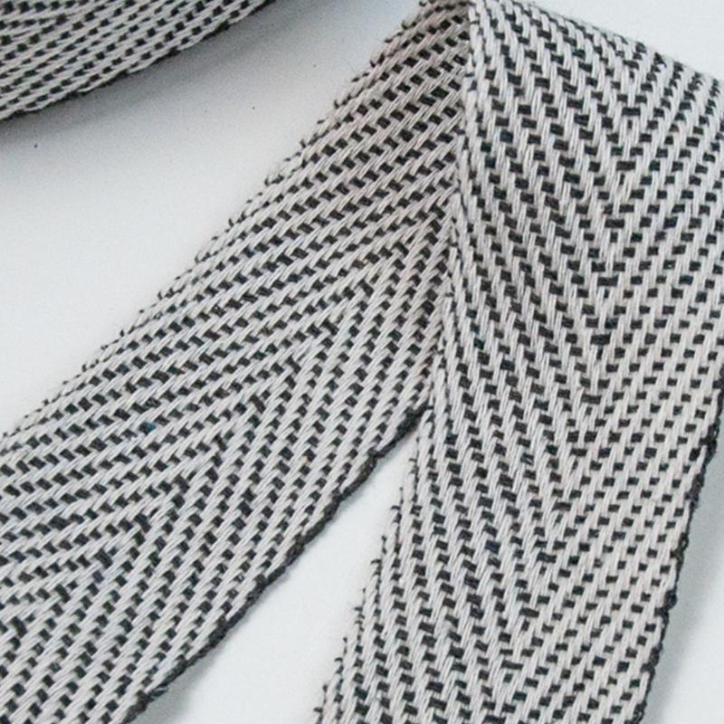 Herringbone Cotton Webbing Tape 10 Yards Long Cotton Ribbon Bias Binding Tape Herringbone Webbing Trim for Rug Making