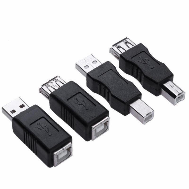 MultiFunction USB A To USB B Adapter USB A To Printer Interfaces Converters for Easy Printer/Scanners Connection Plugs