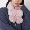 Paul & JOE ACCESSOIRES Faux Fur Ribbon Scarf, Pale Pink (Women’s Scarf)