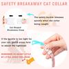 Airtag Case Cat Collar Kitten with Bells and Flower Charm Tracker Adjustable Collars for Kitties and Puppies Anti Lost Locator 3