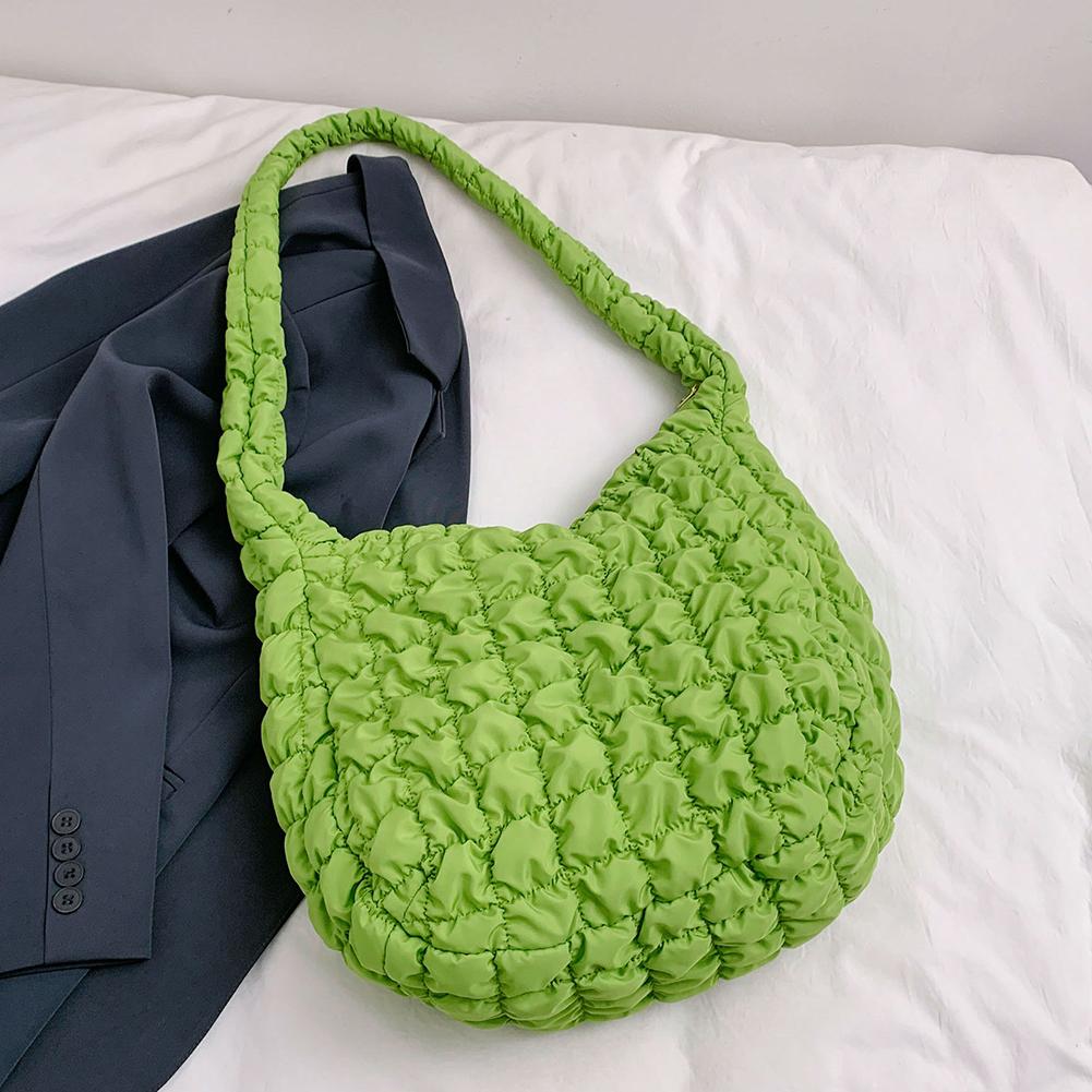 

Женская сумка-тоут, большая вместительная пуховая сумка-хобо, легкая пышная сумка через плечо, зимняя сумка-саквояж с пузырьками