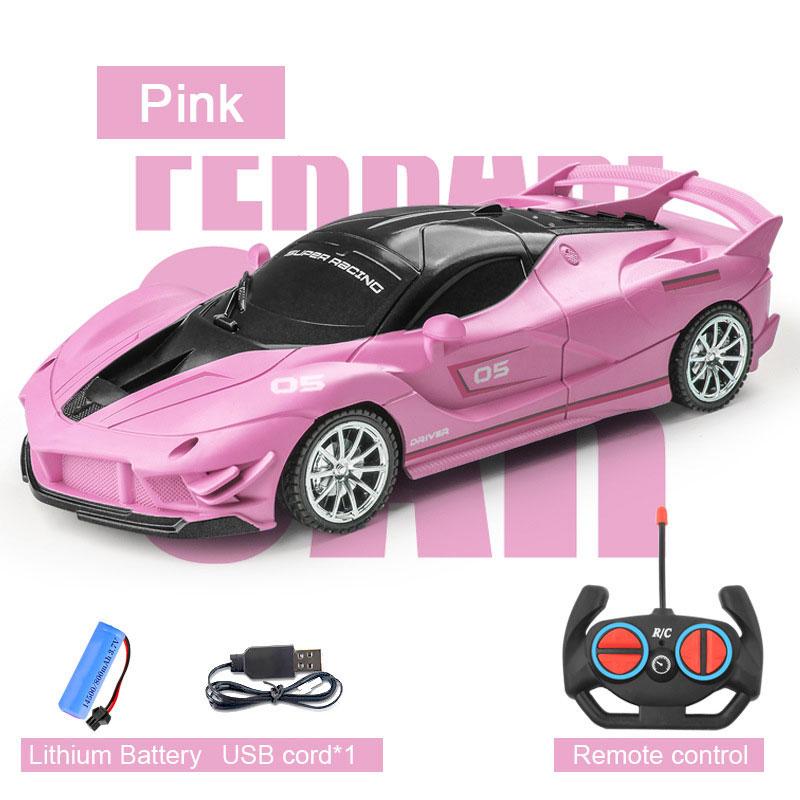 1:18 Remote Control Racing Car Toy LED Light Vehicle Model Electric Simulation High Speed Sport Drift Electric Children's RC Car