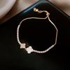Zircon Flower Simple Niche Bracelet Light Luxury High Sense Fashion Versatile Bracelet Temperament Personalized Jewelry Women
