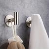 1pc, No punching self-adhesive hook, Stainless steel bathroom hook,bathroom accessories kitchen organizer