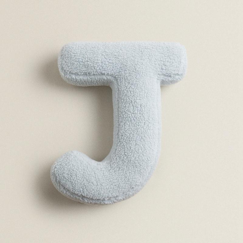 30cm Cartoon Colorful Letter Plush Doll Pillow ABCDE Yellow Green Red White Letter Plush Toy Teach Children English Home Decor about 38x30cm
