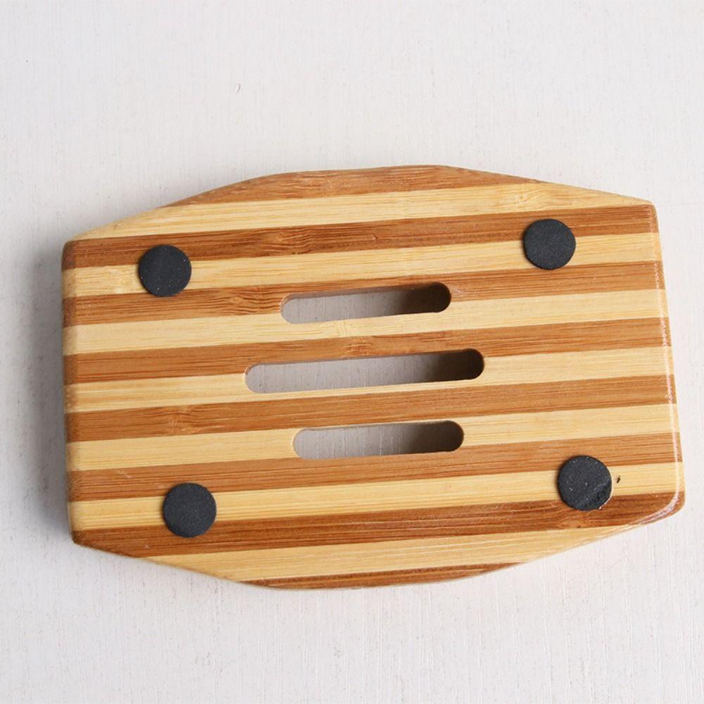 Wooden Soap Tray Bamboo Storage Box Reusable Soap Holder  Bathroom
