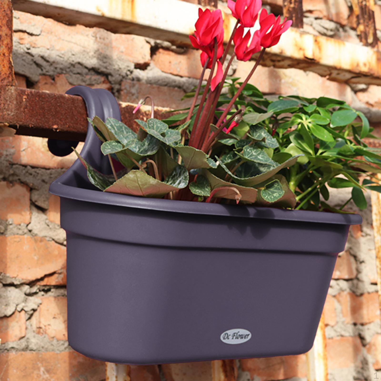 

Балконные перила, подвесной горшок, цветочный горшок, оконная коробка, корзина для растений в помещении и на открытом воздухе серый