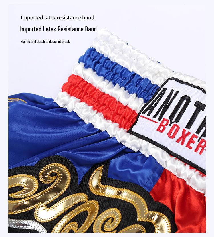 Boxing & Muay Thai Fight Shorts: Spliced Design for Men & Women