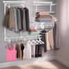 10 Pcs Hanging Closet Rod Support, Plastic Closet Rod Brackets for Hanging Clothes, 3/4 Wardrobe Clothes Rods Bracket, Sturdy J-Shaped Hooks for