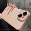 Applicable to iPhone15 lychee leather pattern mobile phone case Apple 14promax crystal lens 13 simple solid color protection