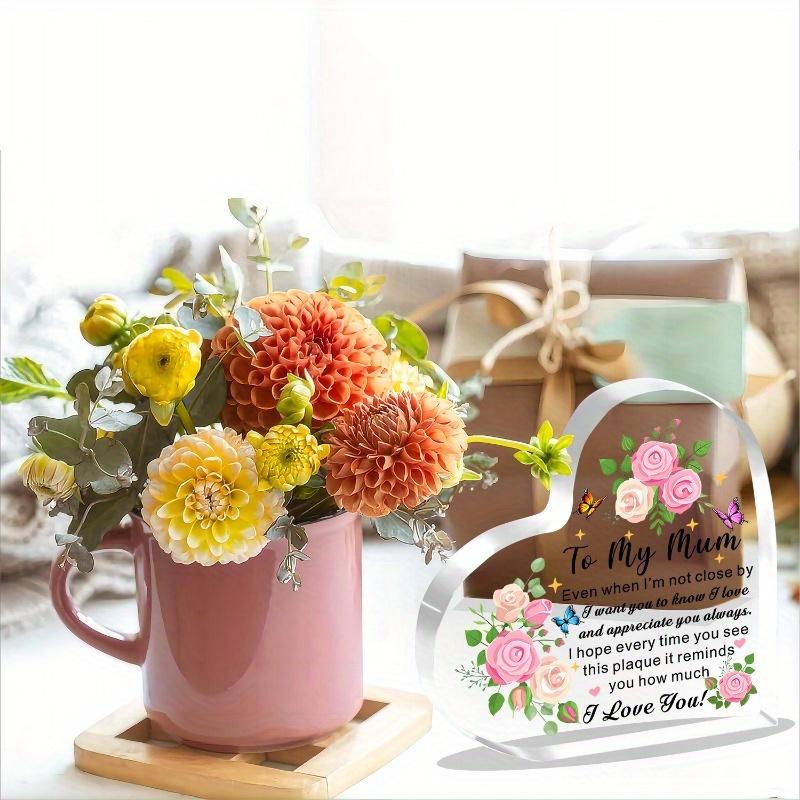 "To My Mum I Love You" Heart Plaque - Birthday & Mother's Day Gift from Children
