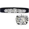 Crystal Waist Seal Decorative Dress With Rhinestone Inlay On The Outside, Elegant Women'S Waist Inlaid Diamond Belt