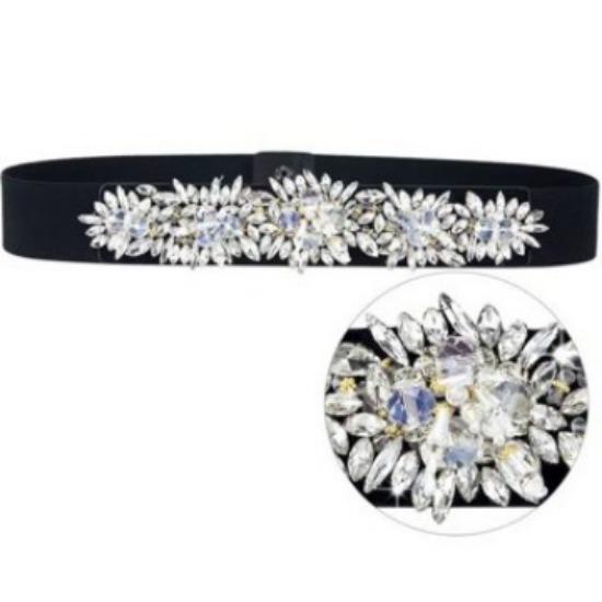 Crystal Waist Seal Decorative Dress With Rhinestone Inlay On The Outside, Elegant Women'S Waist Inlaid Diamond Belt