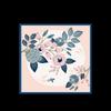 Rose Appointment 100% Mulberry Silk Square Scarf