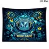 Custom Name Lech Poznan Printed Tapestry – Wall Hanging for Bedrooms, Dorms, and Home Decor