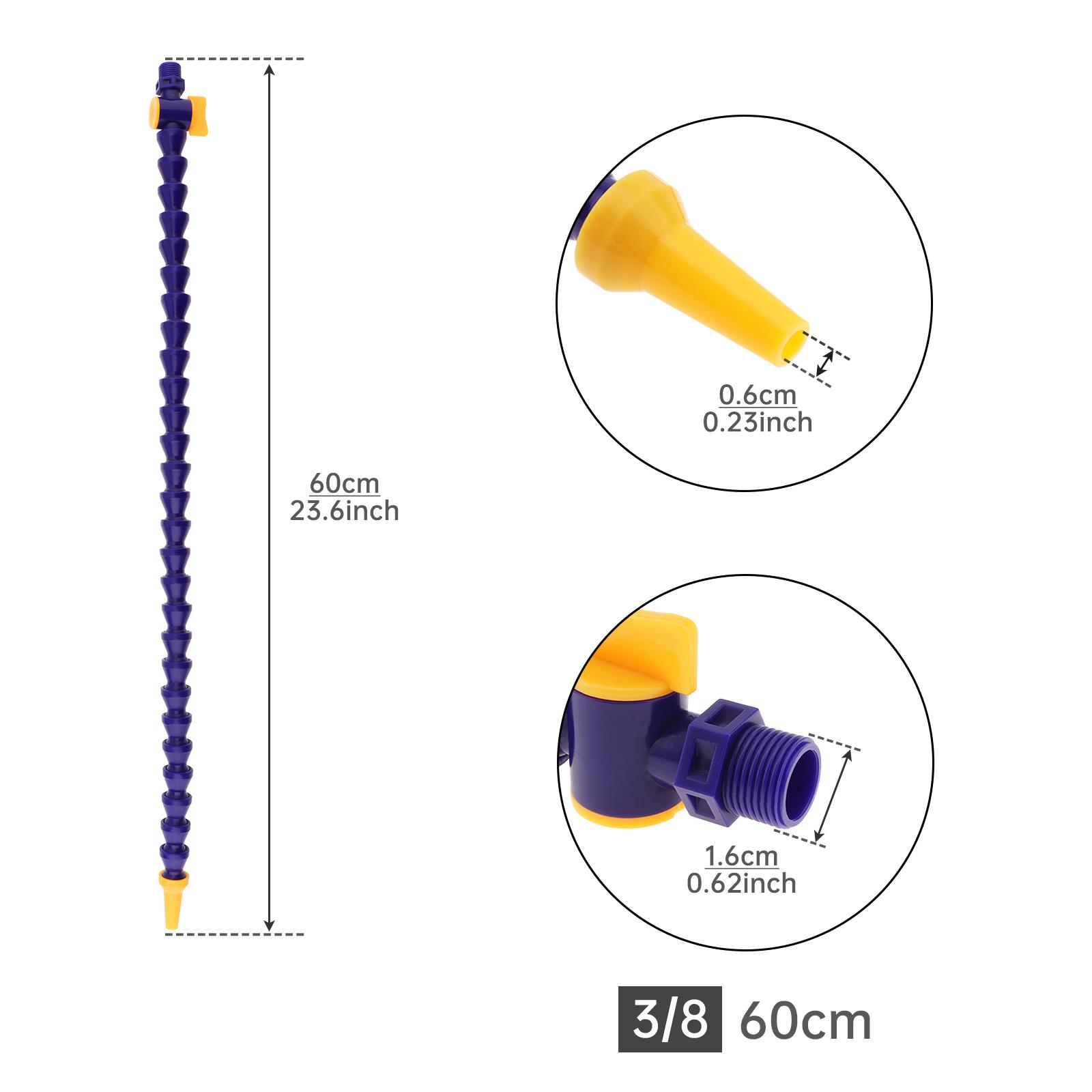 

1/2 3/8 1/4 PT резьба круглая насадка гибкая трубка водяного охлаждения масла 50/60 см пластиковый шланг для масляного охлаждения для станков с ЧПУ / фрезерования с переключателем 3/8PT 60cm