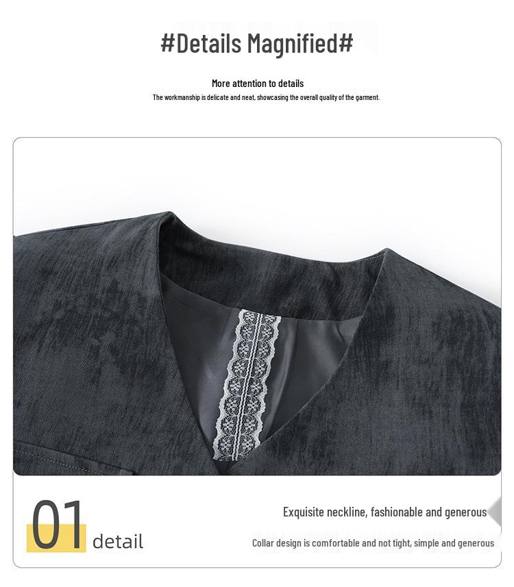 Women's Spring Blazer & Cardigan Set: Elegant Two-Piece for Middle-Aged and Elderly