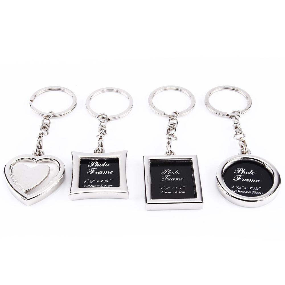 Cute Mini Creative Metal Alloy Insert Photo Picture Frame Keyring Keychain Gift