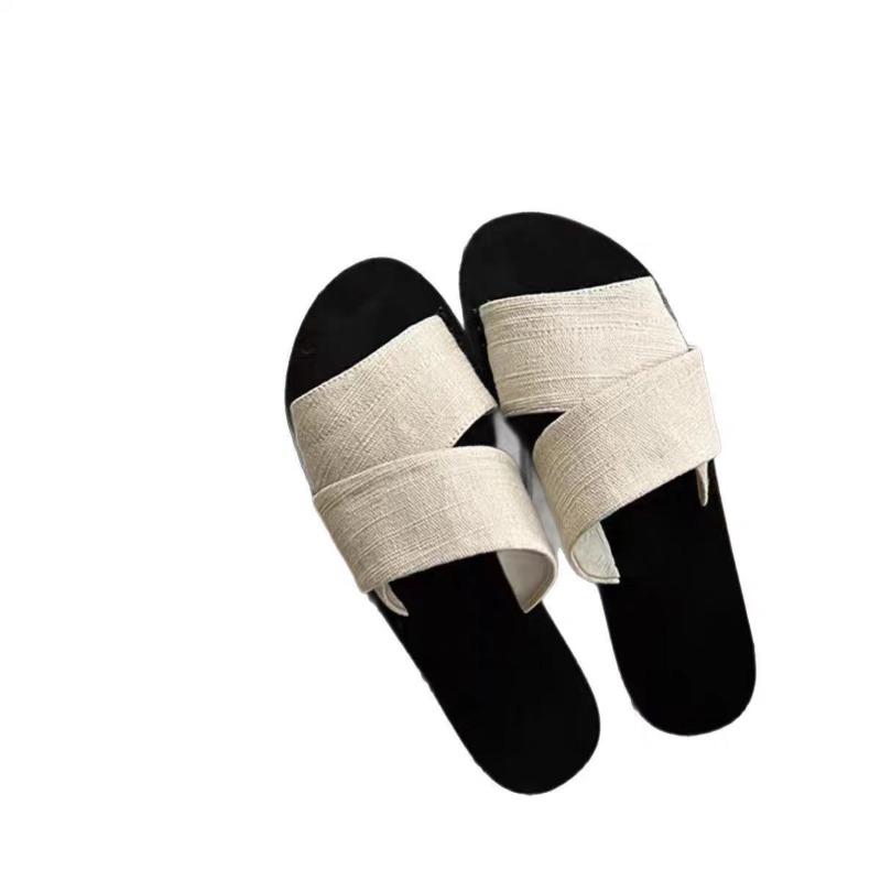 Fashion Women's Flat Sandals Dressy Summer Slide Sandals Slip On Open Toe Slippers Slides Mules with Soft Footbed for Summer Beach