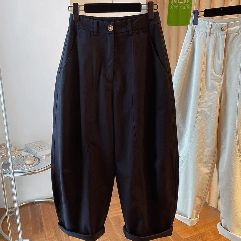 Women's All-match Korean Wide-leg Casual Scimitar Pants Women's Spring and Autumn Loose and Thin All-match Scimitar Pants